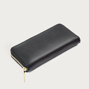 Genuine Leather Large Wallet - Color Black